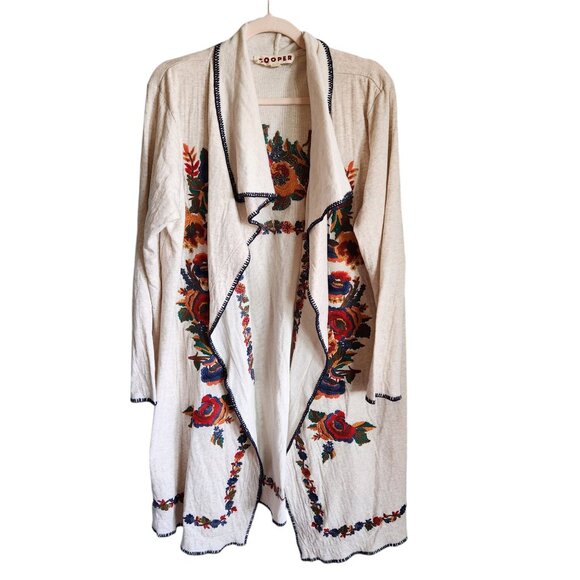 Trelise Cooper Cardigan Medium Women's Embroidered Boho Hippy Little Liars Longl